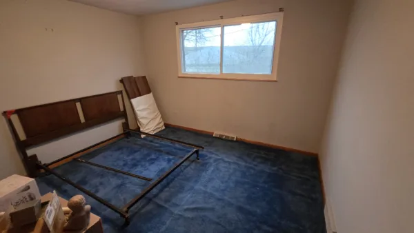 Blue Bedroom Before Blue Bedroom After