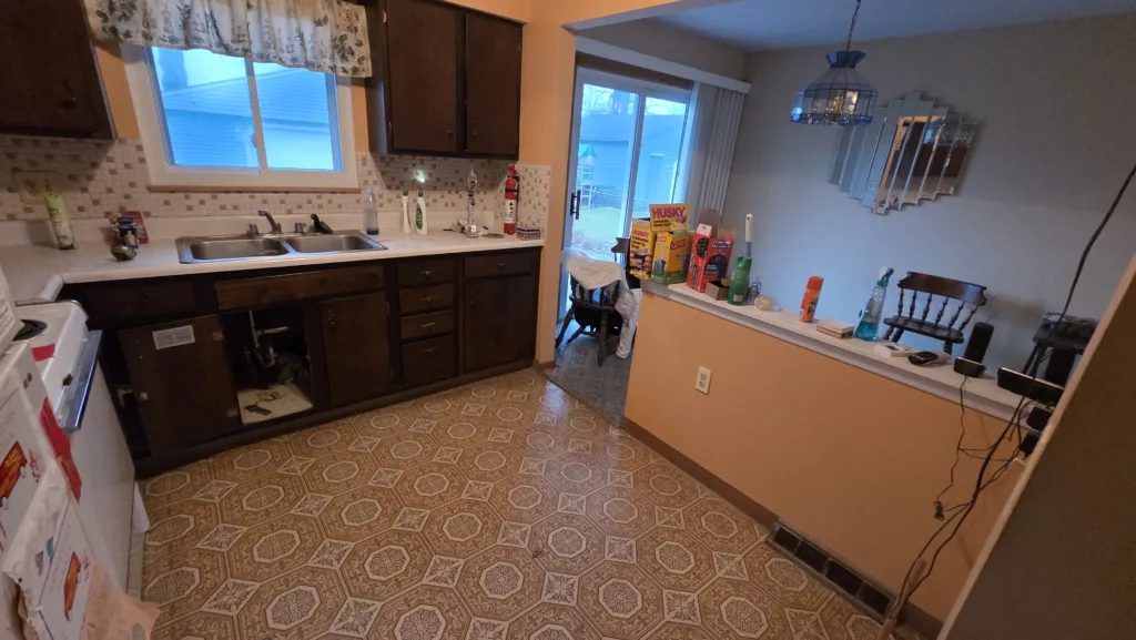 Erin Kitchen After Cleared out kitchen